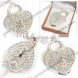 Wedding Gifts Heart Shape Lock Usb Pendrive thumbnail-1