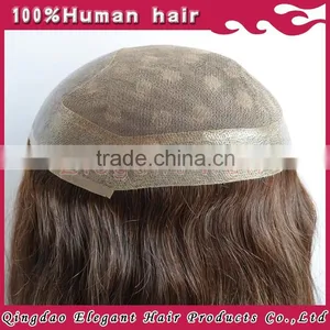2015 New Products Unprocessed Real Human Hair Womens Toupee thumbnail-1