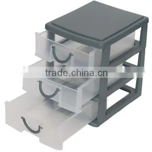 Decorative Storage Boxes Storage Plastic Boxes Supply Fashion Cute Plastic Sundries Drawer Storage Rack thumbnail-1