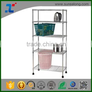 SUREALONG High Quality Home Storage Kitchen Organization Metal Wire Shelving thumbnail-4