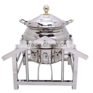 Steel Cheffing Dish, Wedding & Party Utensils, Food Serving Dish, Hot Keeping Dish, Catering Item, Hotel & Restaurant Utensils thumbnail-1