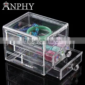 C81 ANPHY 3 Drawers Acrylic Organizer Large Makeup Assorted Storage Box Jewelry Finding Box thumbnail-1