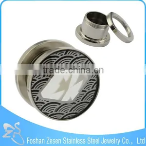 Hot Fashion Surgical Steel Pyrex Ear Plug Glass Body Ear Piercing Jewelry thumbnail-4