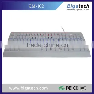 Wired Mechanical Feel Blue Backlit Gaming Keyboard Bigatech Wholesale Direct! thumbnail-4
