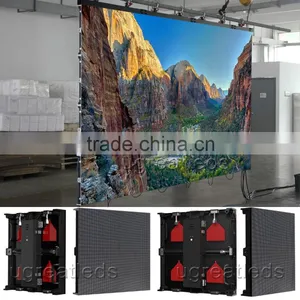 High Quality Die-casting Aluminum Cabinet P3.2 Outdoor Rental LED Display thumbnail-1