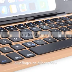 Factory Supply Aluminum Alloy ABS Tablets Foldable Bluetooth Keyboard for Tablets Support Win/IOS/Android thumbnail-5