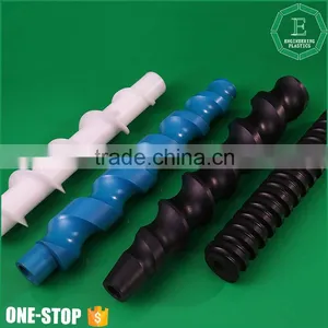 OEM High Precision Cnc Machined Conveying Large Engineering Tivar1000 Uhmwpe Plastic Screw Conveyor Arbor Rods Quality Choice thumbnail-1