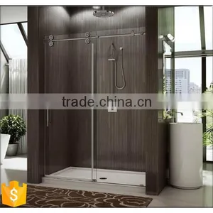 Hot Sale in Australia Bathroom Free Standing Glass Shower Enclosure Sliding Door thumbnail-1