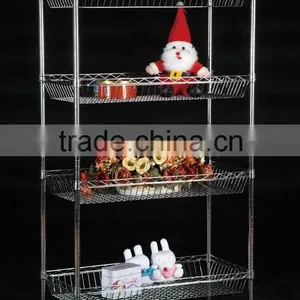 Double Side Chrome Metal Wire Shelf With NSF Certification thumbnail-1