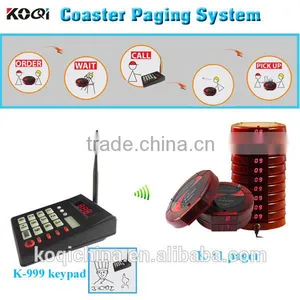 KOQI K-999+K-11pager Restaurant Queue Management System Coaster Pager thumbnail-1