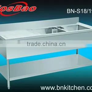Stainless Steel Commercial Kitchen Sink Tables thumbnail-1