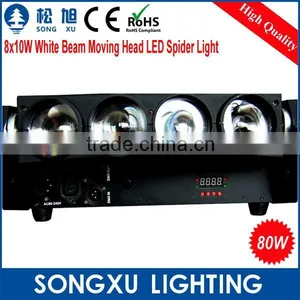 Toppest Professional 8*10W Beam Moving Head White LED Spider Light, Party Bar Nightclub Equipment/SX-MH0810C thumbnail-1