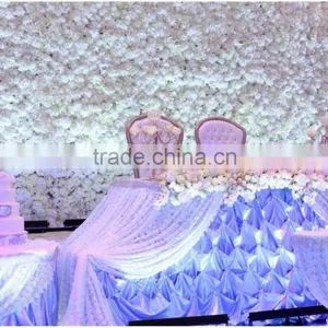 10ft White Artificial Hydrangea Flower Wall or Rose Flower Wall for Wedding Decoration thumbnail-4