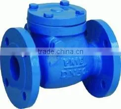 Cast Iron Swing Single Disc Rubber Soft Seal Flange Check Valve H44X Quality Choice thumbnail-1