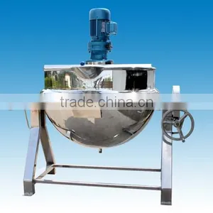 Sugar Cooking Pot Adhesive Reactor Tilting Jacketed Boiling Mixing Kettle thumbnail-1