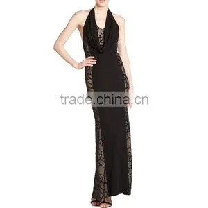 Designer Women Apparel Latin American Dresses Jumpsuit Rompers Clubwear Black Dress With Gold Belt Sleevless Dresses thumbnail-5