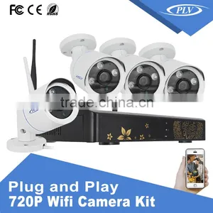 4channel 720P 1MP Night Vision IR Led Infrared Security Camera System Wireless Camera Nvr Kit thumbnail-1