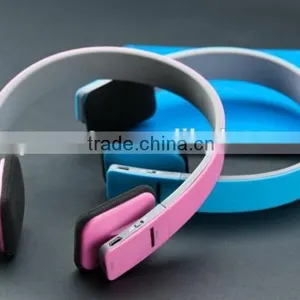 Noise Reduction Stereo Handfree Wireless Bluetooth Headphset for Mobile Phone thumbnail-5