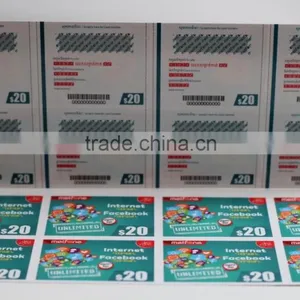 Prepaid Voucher Card Printing for Telecom Use and Game Use thumbnail-4