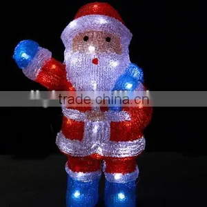 Hot Sales Snowman Decartation Light /3d LED Christmas Acrylic Santa Claus Motif Lamp Light thumbnail-1