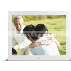 New Arrival 12" LED Digital Photo Frame Alarm Clock Support SD MMC MS USB White/Black Color Electronic Picture Digital Album thumbnail-1