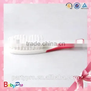 Hot Sale Pink And White Baby Comb And Brush Set thumbnail-4