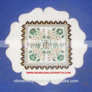 Marble Inlay Plate, Inlay Marble Plate, Marble Plate thumbnail-1