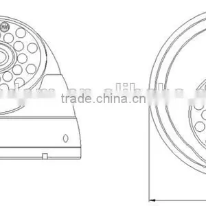 Kendom Manufacturer China Cctv Surveillance System Capture ir Ahd Dome Camera With 24pcs ir Leds thumbnail-4