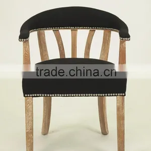 Home Furniture Used for Sale Nailhead Design Living Room Chair/fabric Wooden Armchair(CH-262-OAk) thumbnail-3