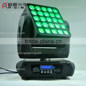 Fresh New Hot Selling 25*10w RGBW 4in1 Infinite Matrix Blinder Disco Stage Light Led Moving Head Light thumbnail-1