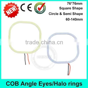 Square Led Cob Headlight Car Led Ring Light Halo Ring E46 Angel Eyes thumbnail-4