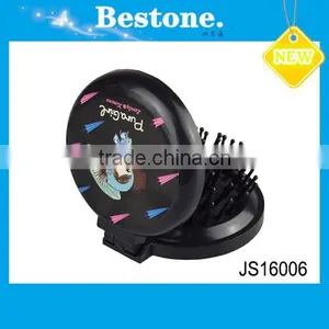 Plastic Pocket Mirror With Comb thumbnail-1