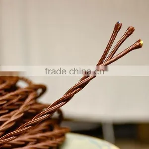 Twisted Braided Electrical Cord Textile Lighting Lamp Cable thumbnail-2
