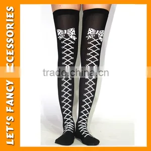 PGSK0190 Party Halloween Nylon Costume Poker Design of Black Square Stocking Man Joker Role Stocking thumbnail-5