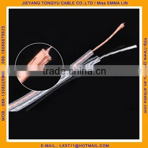 HIFI Transparent Speaker Cable 18awg Clear Speaker Wire 0.75mm thumbnail-1