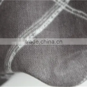 Grey Printed Viscose Scarf thumbnail-5