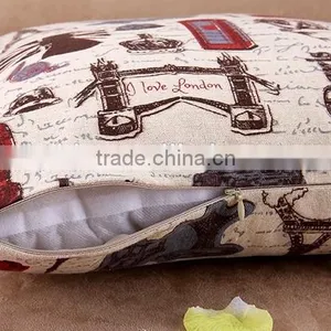 2015 Double-sided Cloth Art ZAKKA Cotton and Linen Hold Pillow British Style Cushion Cover Car Cartoon Hold Pillow thumbnail-6