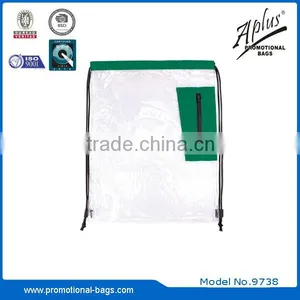 Promotional Transparent PVC Drawstring Bag thumbnail-1