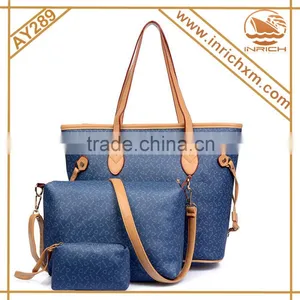 Handbag 3pcs, China Wholesale Cheap pu Handbag, Skull Handbag Wallet thumbnail-2