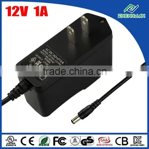 ZF120A-1201000 UL Listed AC/DC Adaptor 12V 1A Power Adapter With US Plug thumbnail-1
