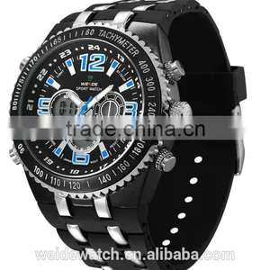 WEIDE 2015 Cheap Rubber Watch WH1107-6 Watch Personalized Lcd Hands Watch thumbnail-4