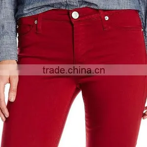 2014 Sexy Close-fitting Leisure Demin Red Jeans thumbnail-1