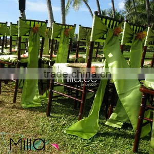 Wedding Chair Bow Tie Satin Chair Sash for Banquet thumbnail-1