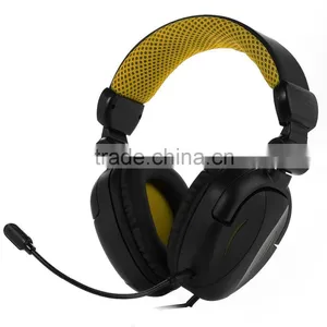 Big Foldable Overhead Headphone Tablet PC Gaming Headset for Ps4 Xbox One With Detachable Mic thumbnail-1