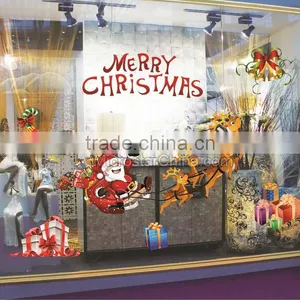 Christmas Ornament Decoration Winter Waterproof Christmas Wall Sticker Santa Claus Christmas Window Sticker thumbnail-2