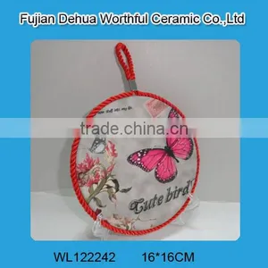 Popular Ceramic Pot Holder With Butterfly Figure thumbnail-1