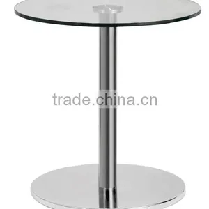 Stainless Steel Coffee Table With Clear Tempered Glass Top (NS1103) thumbnail-1