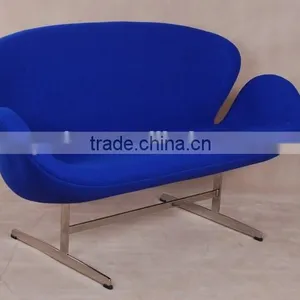 Fashion Design Modern Popular 2 Seater Arne Jacobsen Hotel Swan Sofa thumbnail-1