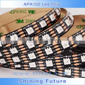 4m DC5V IP65 WS2812B Led Digital Strip,60pcs WS2812B/M With 60pixels;57.6W;BLACK Pcb;waterproof in thumbnail-1