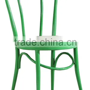 Whole Sale Cheap Steel Frame Coffee Chair With Leather Cushion T002 thumbnail-3